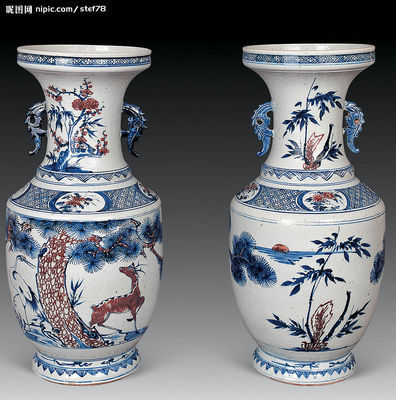 青花瓶攝影圖__傳統文化_文化藝術_攝影圖庫_昵圖網