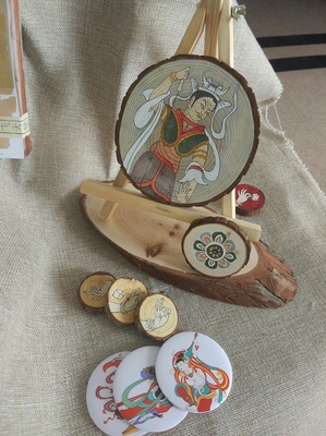 手繪敦煌壁畫,敦煌文創