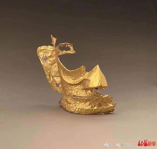 up主復刻金面具金杖 出圈 三星堆 手工藝品無損文物著作權