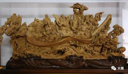 動態十足的木雕八仙過海,開臉也是各顯神韻~_文化_網